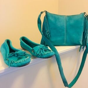 Minnetonka shoes and matching purse